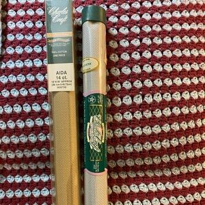 Charles craft Aida cloth 14 count one dove grey and one smoker one.